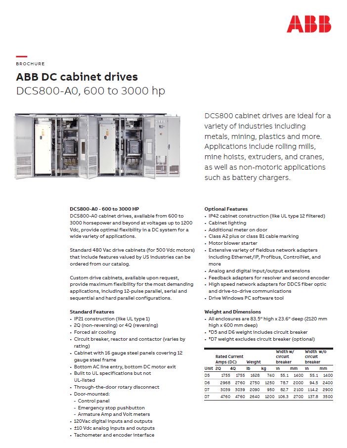 DCS800 Cabinet Drive Flyer